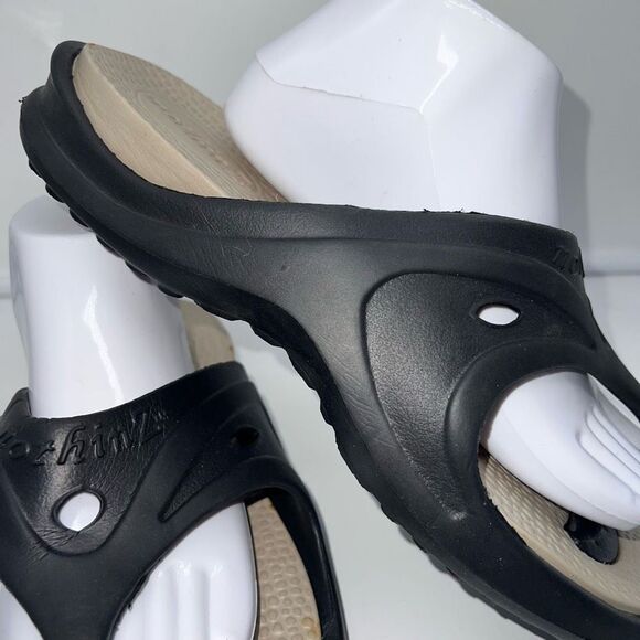 Nothinz Adult Thong Sandals Black L11-12 M9-10 - Picture 6 of 8